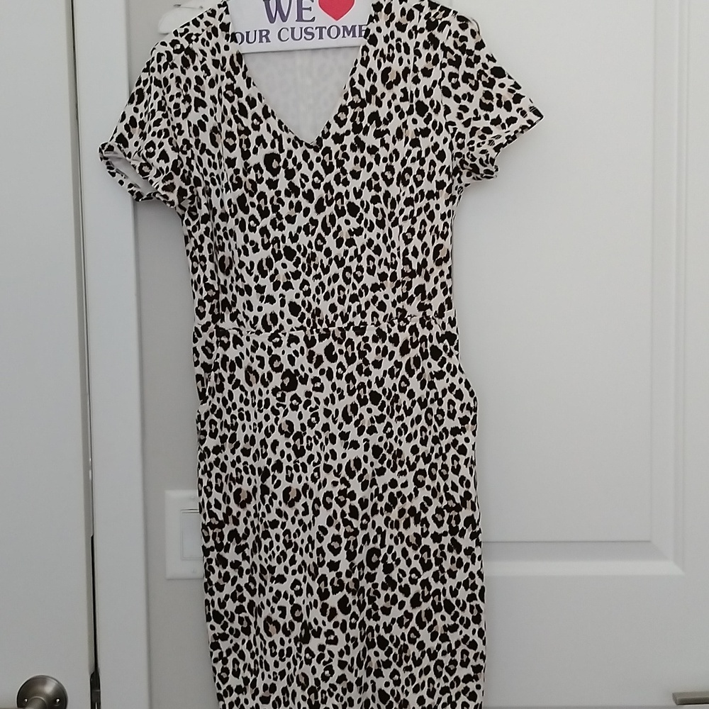 Cheetah dress 2 pockets